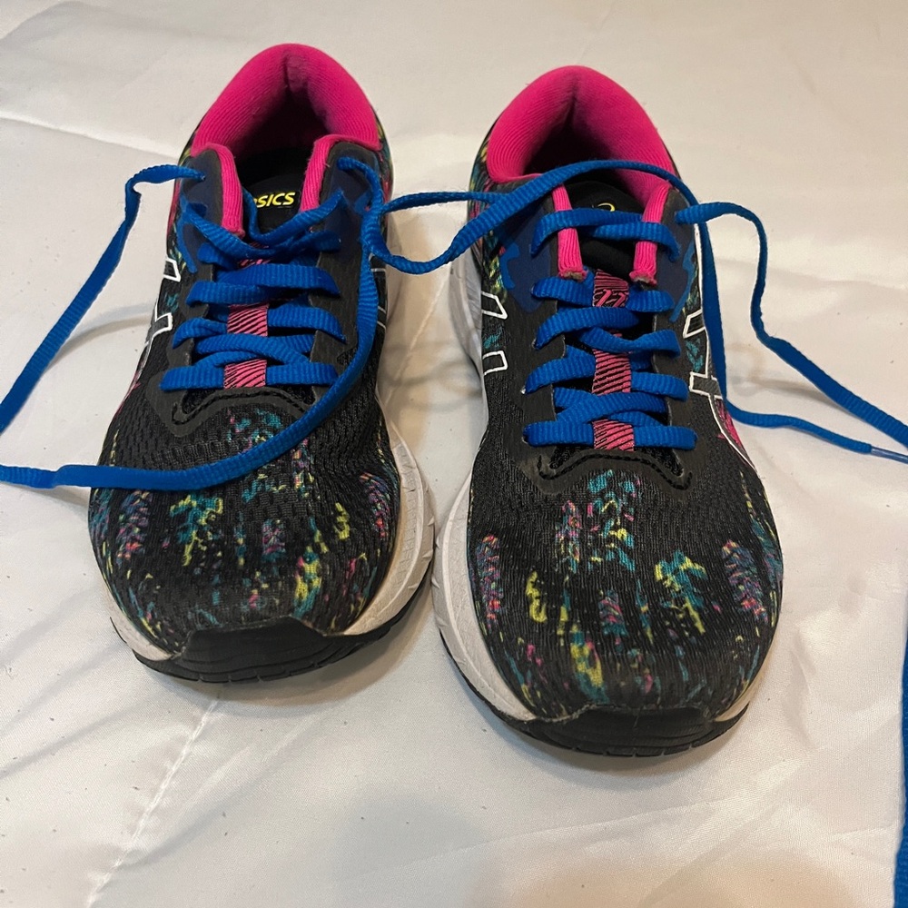 ASICS Women's Black and Pink Athletic Shoes